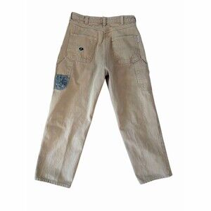 Mossy Oak Peak Utility Jean Pants Mens 32x30 Beige Straight Leg Workwear